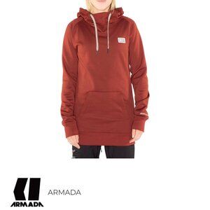 Armada Skis Parker Tech Pullover Hoodie Sweatshirt Women's Size XS - Red - New